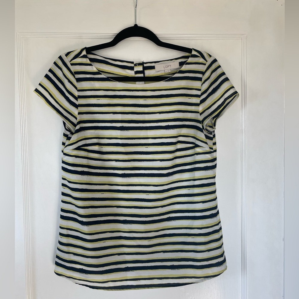LOFT Striped Blouse